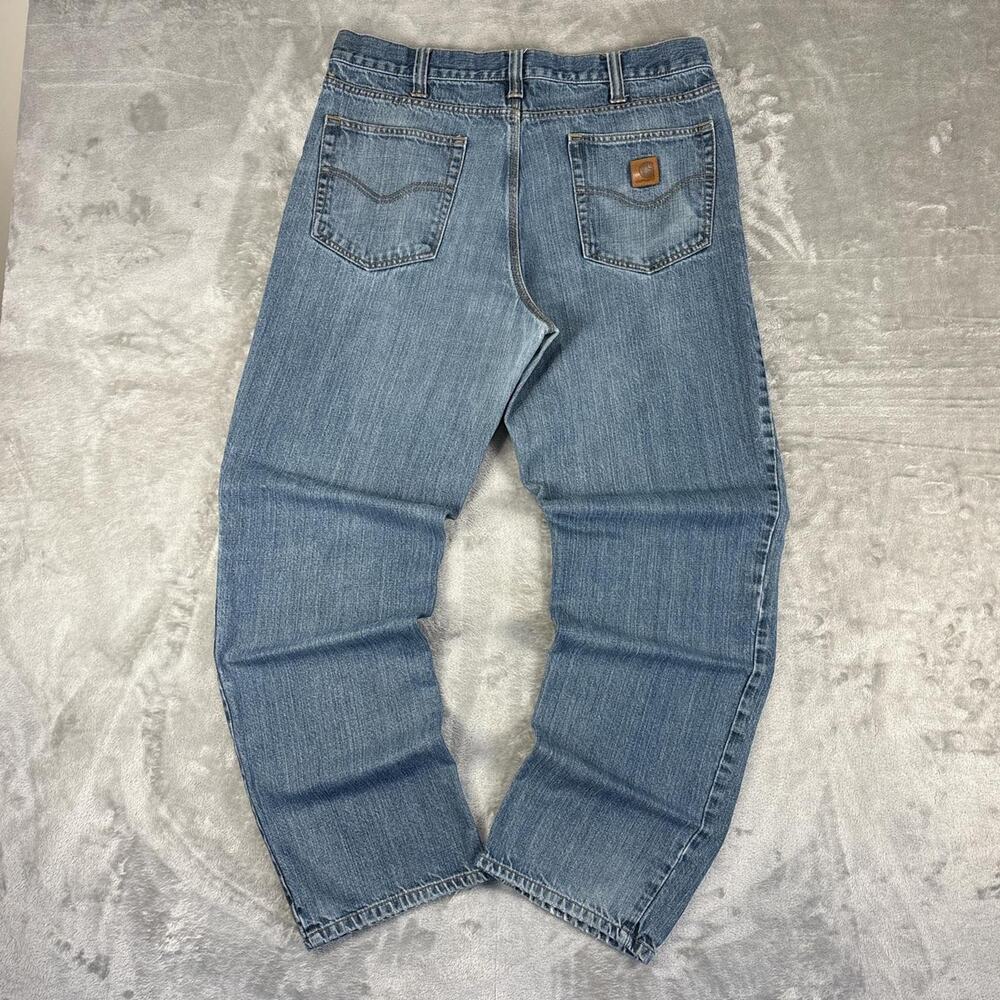 Carhartt Relaxed Fit Distressed Work Jeans Paint Splatter Carpenter